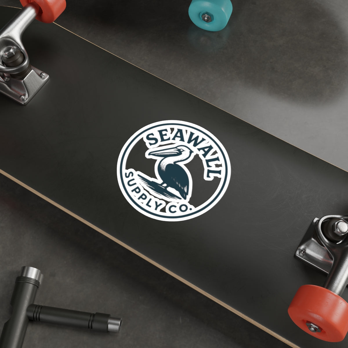 Seawall Pelican Sticker