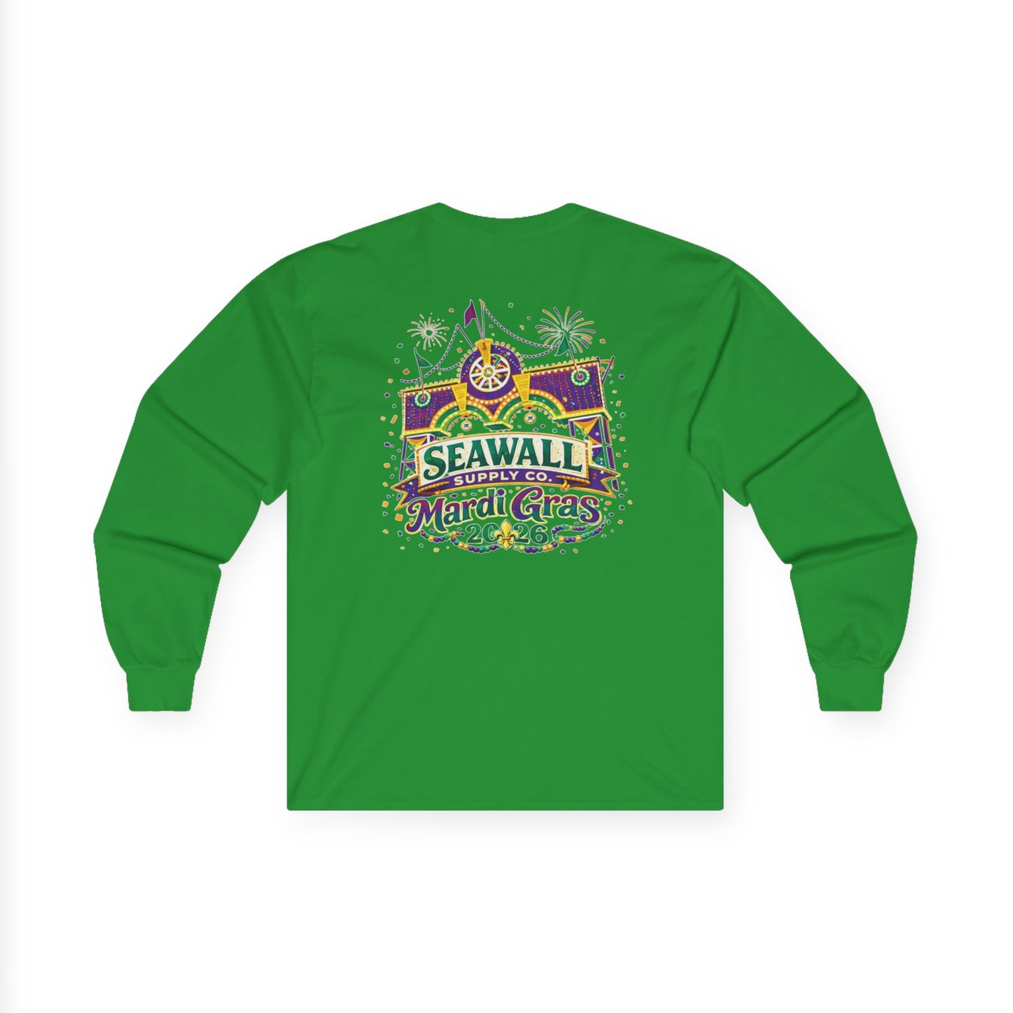 Mardi Gras Seawall Long Sleeve Tee
