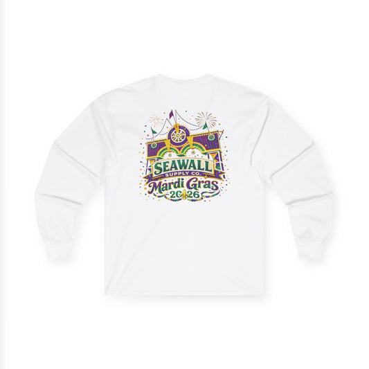 Mardi Gras Seawall Long Sleeve Tee