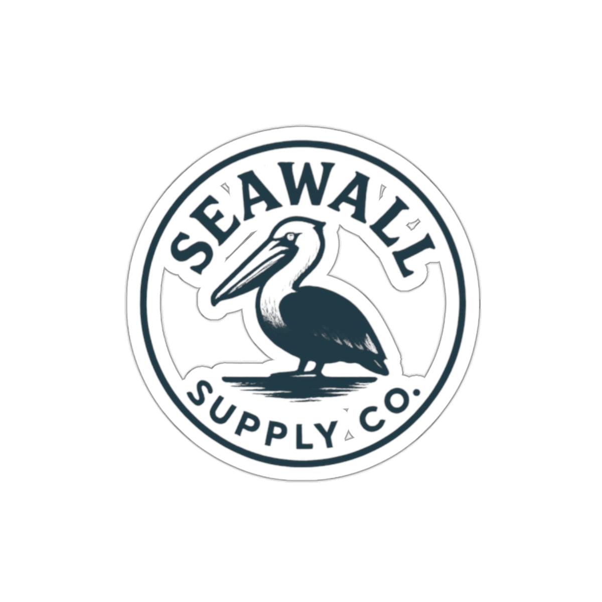 Seawall Pelican Sticker