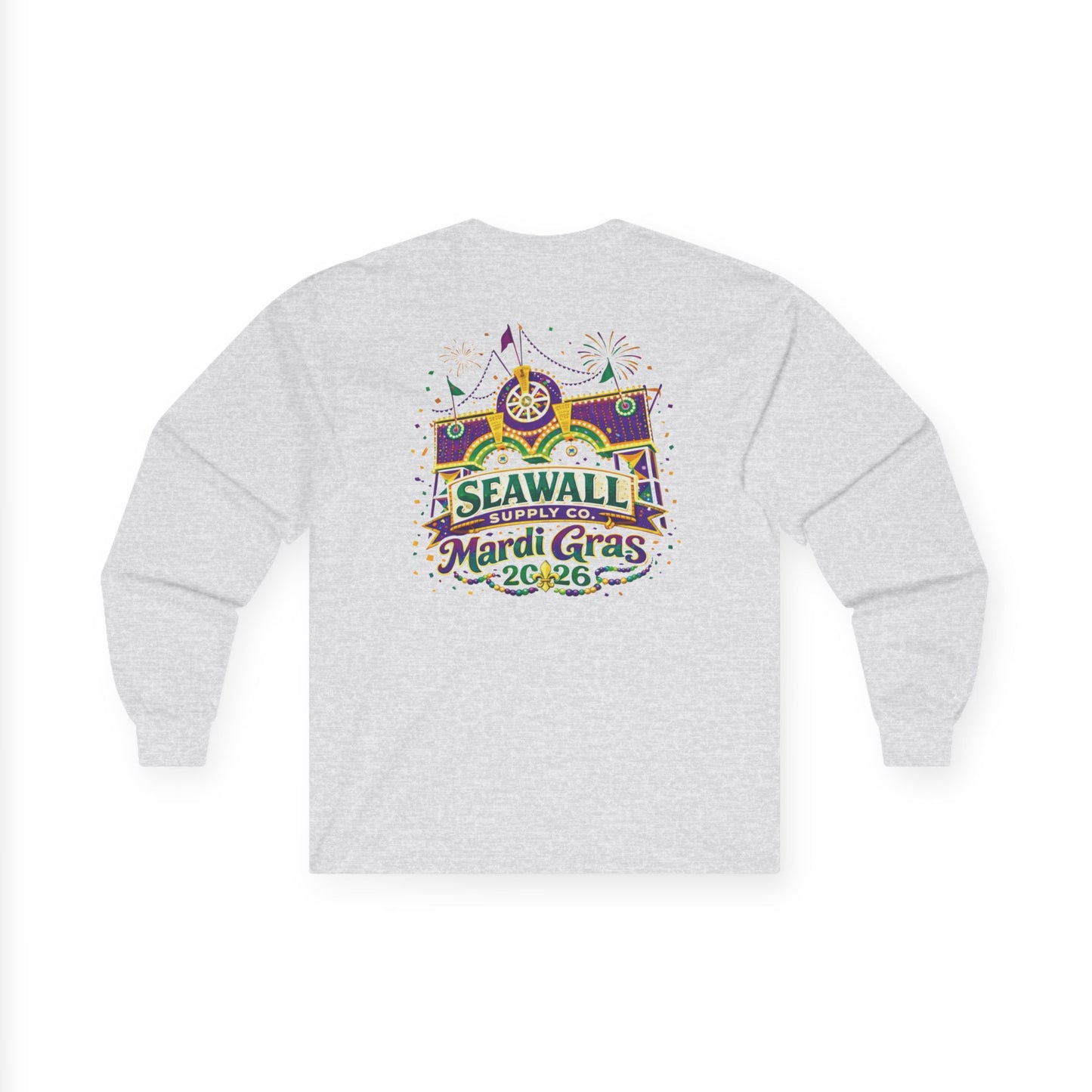 Mardi Gras Seawall Long Sleeve Tee
