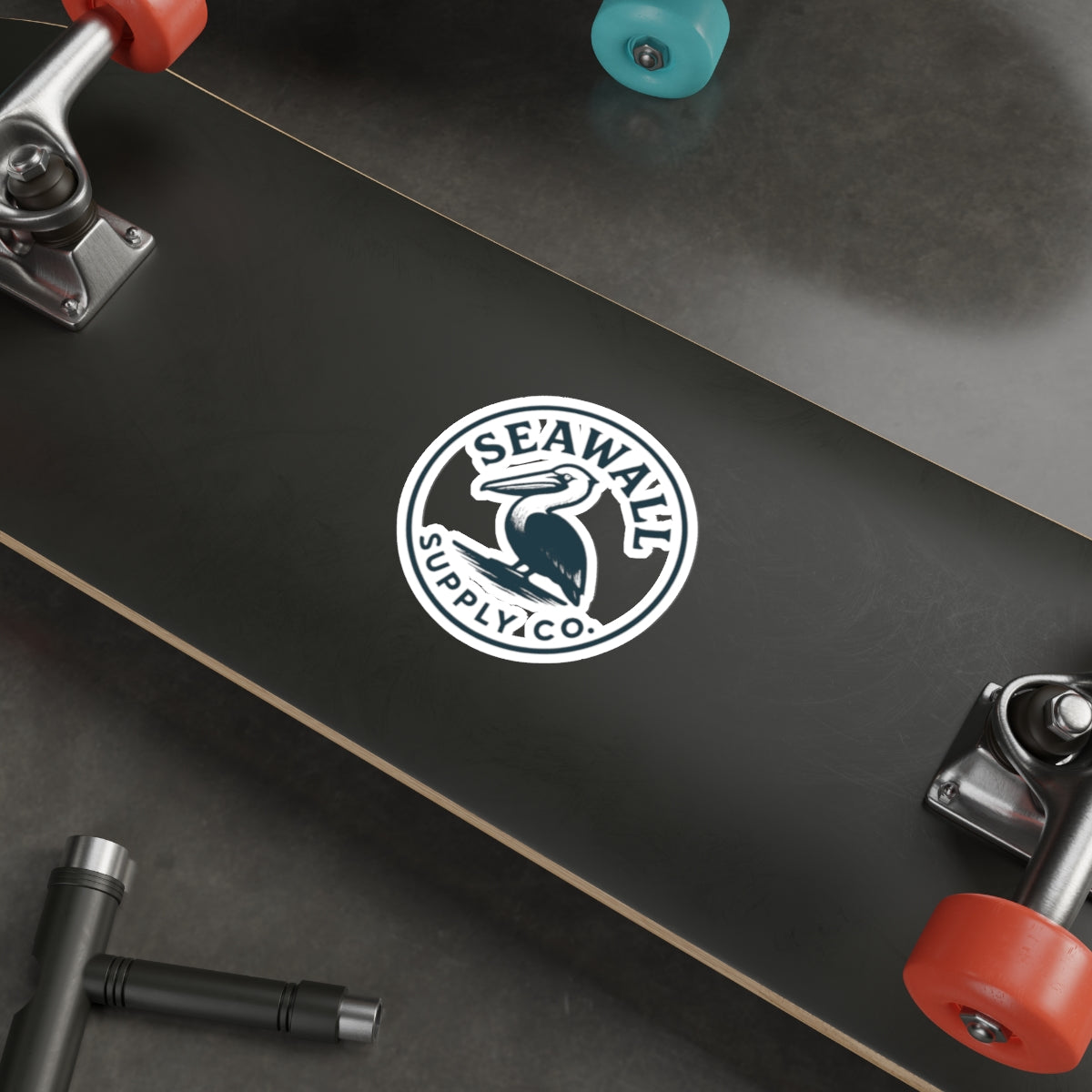 Seawall Pelican Sticker