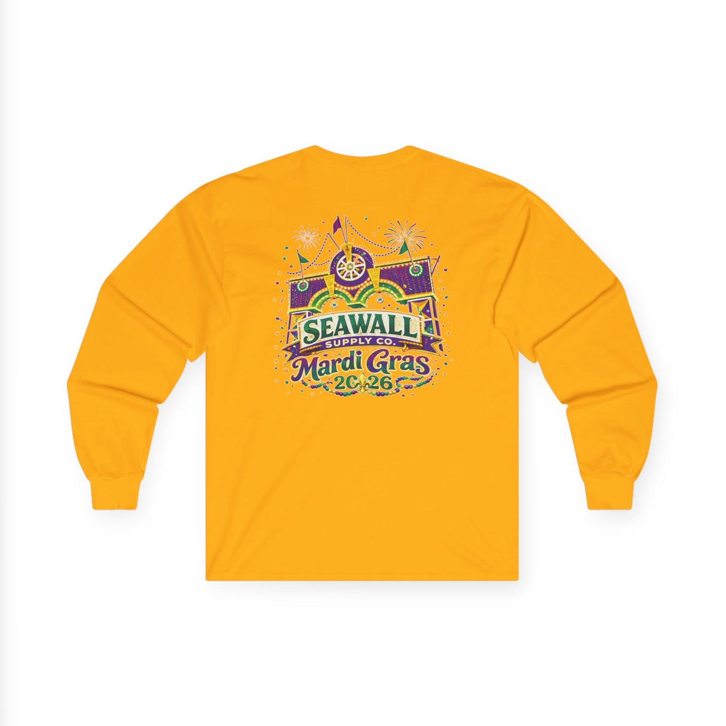 Mardi Gras Seawall Long Sleeve Tee