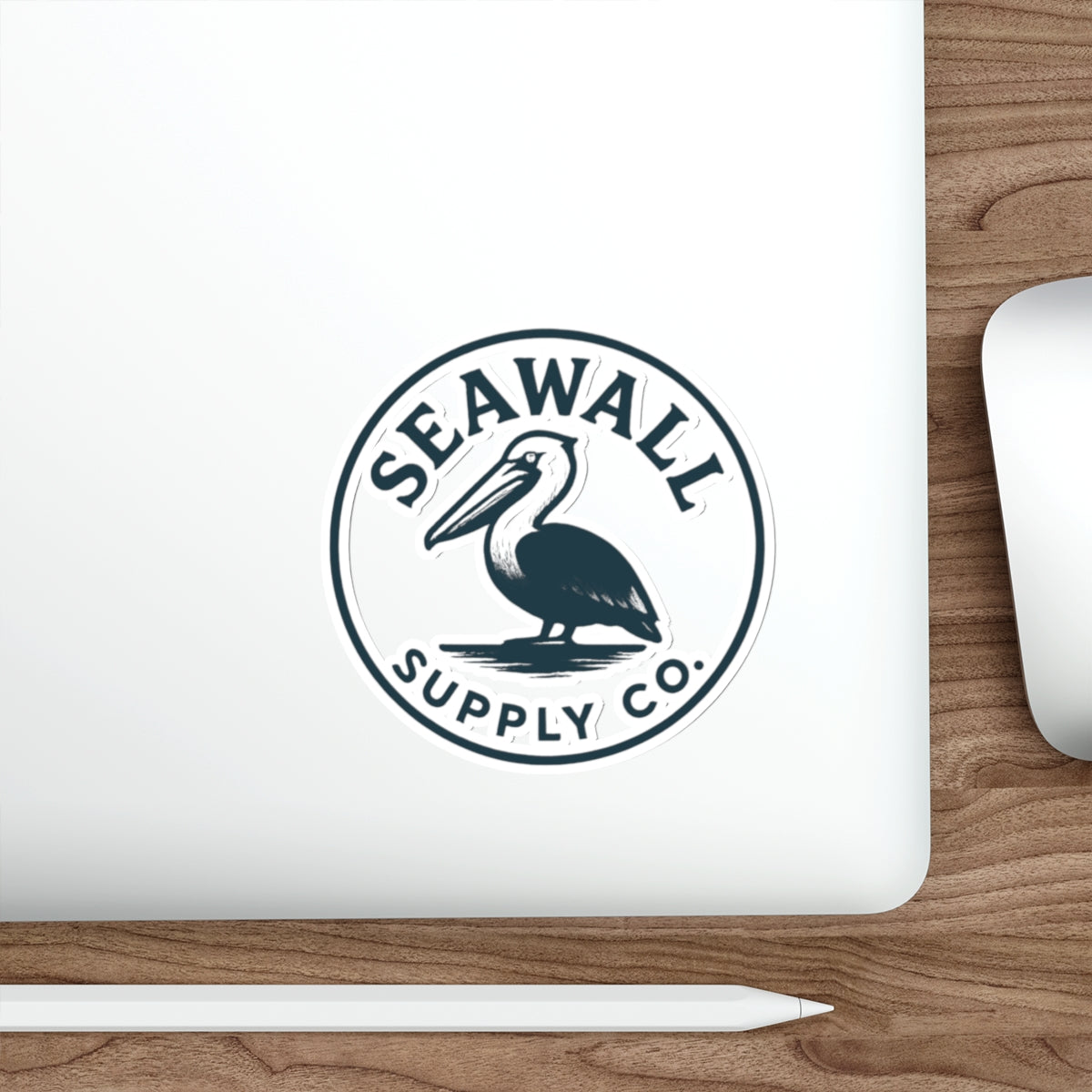 Seawall Pelican Sticker