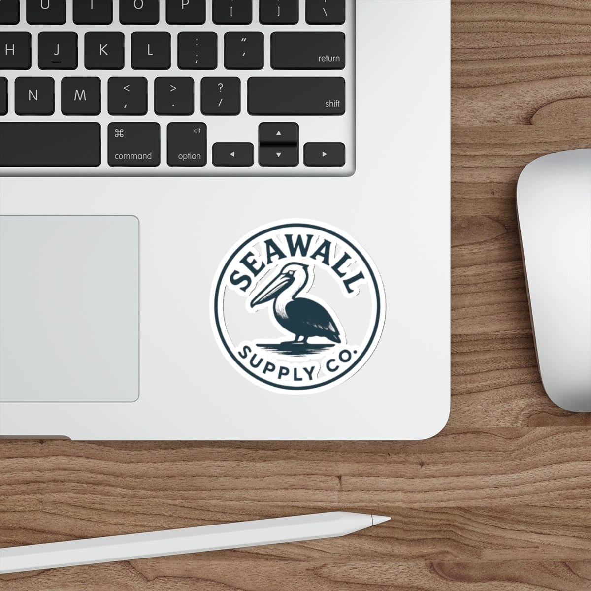 Seawall Pelican Sticker